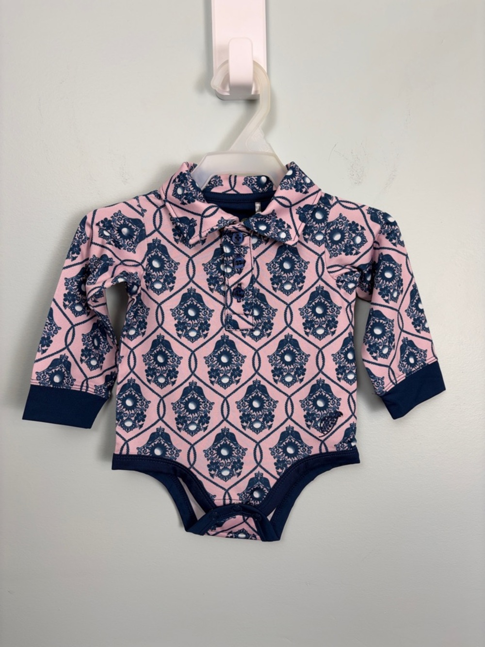 Turtles & Tees Infant Girl’s Oakley Onesie Golf Polo Size 0-3 Month Bodysuit